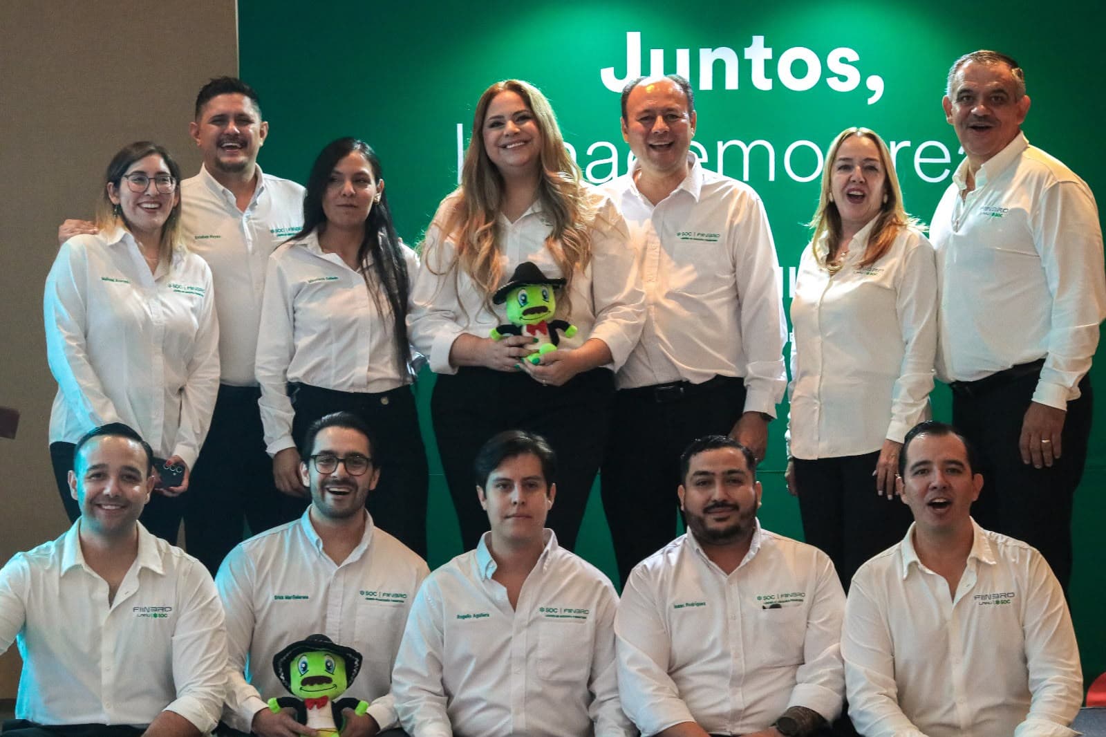The FIINBRO and SOC team together at a company event